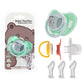 Miyocar Lovely Elephant Baby Pacifiers Bring Replacement Nipple Includes 3 Different Size Silicone Teat for Boy and Girl