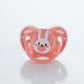 Miyocar Lovely Bunny Baby Pacifiers Bring Replacement Nipple Includes 3 Different Size Silicone Teat for Boy and Girl