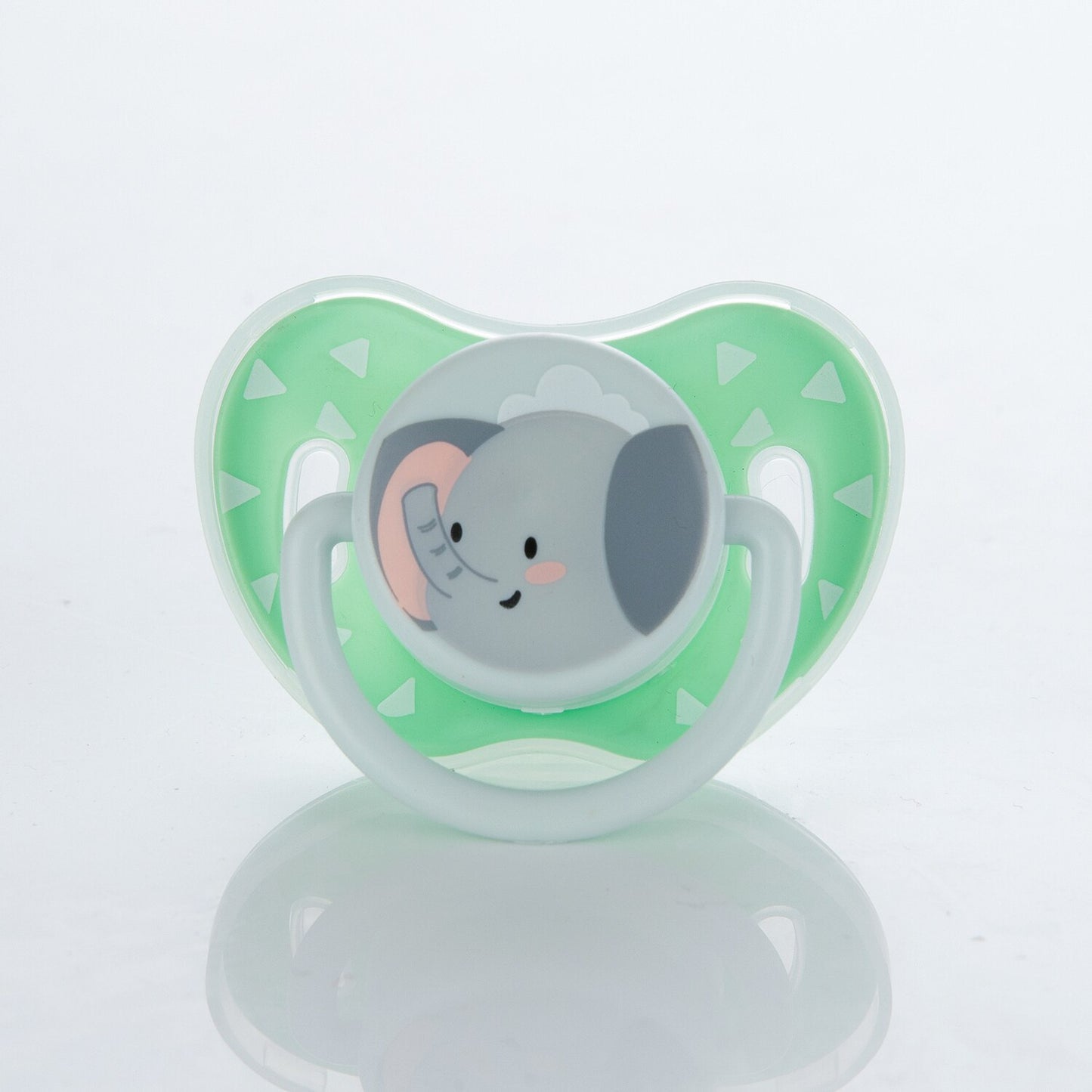 Miyocar Lovely Elephant Baby Pacifiers Bring Replacement Nipple Includes 3 Different Size Silicone Teat for Boy and Girl